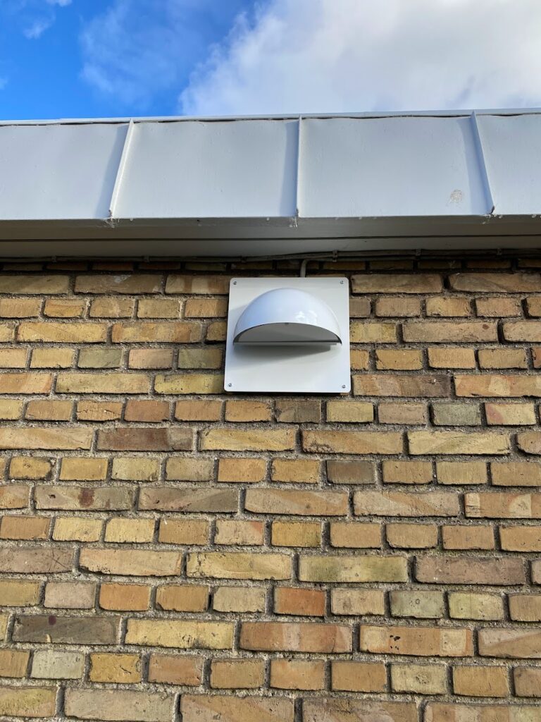 Efter-billede af lampe.